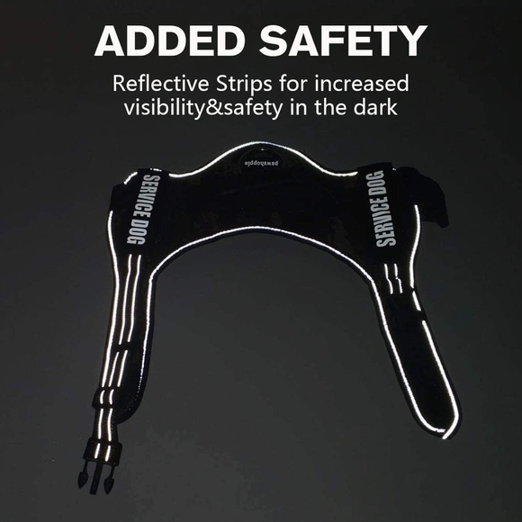 Pawshoppie Real Reflective Pink Service Dog Vest Harness size Large - Picture 9 of 12